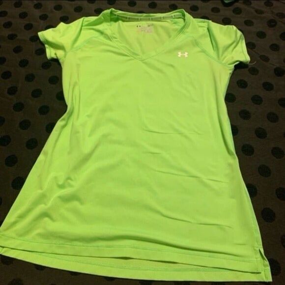 Under Armour Tops - Under Armour HeatGear Women’s Small Neon Green Athletic Tee
